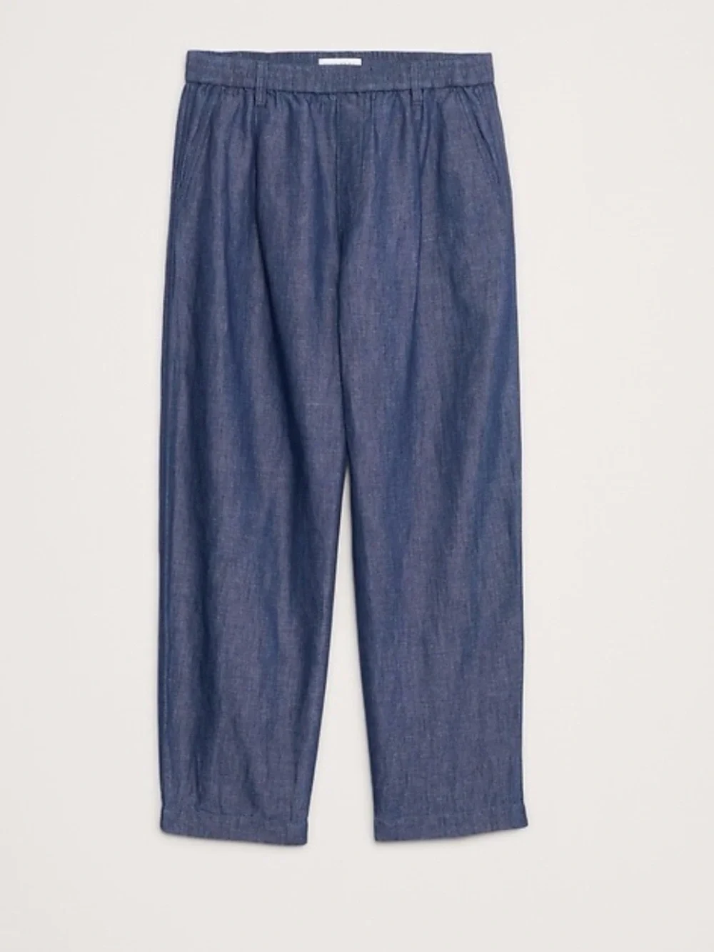 NWT-Banana Republic Men’s Loose Chambray Pleated Pull On Pant, Medium